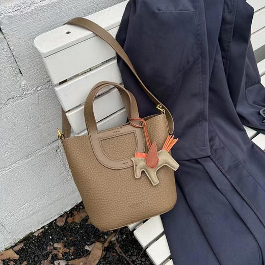 经典鲨2024年冬季新款荔枝纹单肩斜挎手提包KGB05-D5801661 商品图1