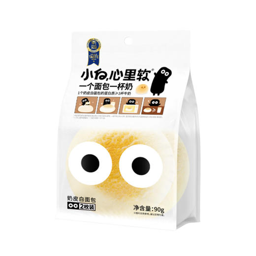 小白心里软奶皮白面包巧克力味90g 商品图1