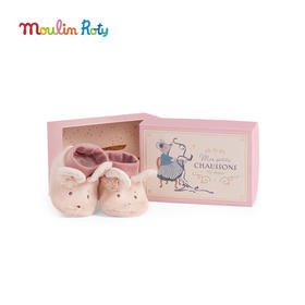 Moulin Roty 老鼠婴儿学步鞋 礼品礼盒 适合年龄0岁+ 小小舞蹈学院系列 667010