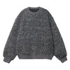 WY79扎染提花圆领保暖秋季毛圈卫衣长袖时尚户外宽松男女同款灰色 商品缩略图1