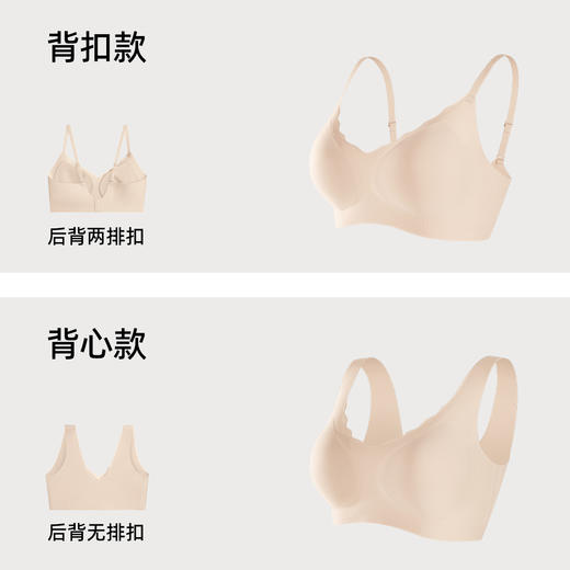 【拍2件199元】熳洁儿 无尺码内衣ABC通杯舒适无痕果冻软支撑商场同款24701557/24701558 商品图1