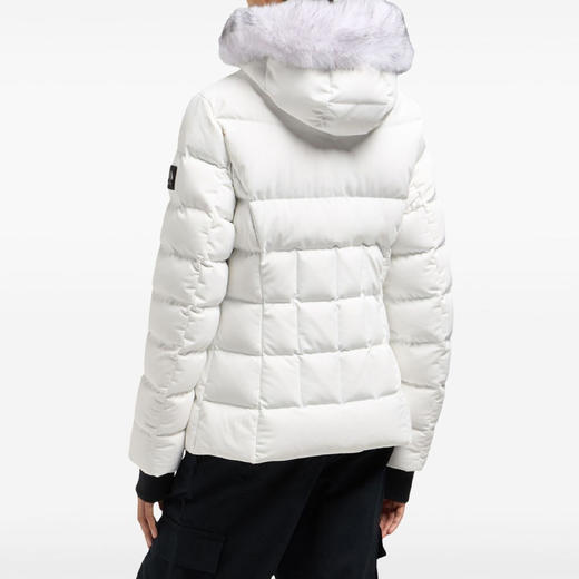 MOOSE KNUCKLES 女士金属驼鹿指节徽标绗缝连帽羽绒服 白色 M34LJ136S 1007 商品图2