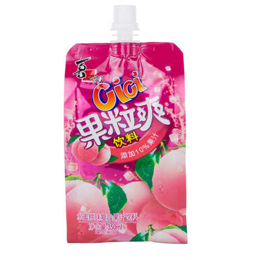 喜之郎cici果粒爽水蜜桃味复合果汁饮料350ml 商品图2