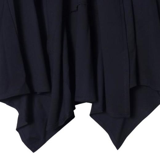 WT55秋季男士长袖开衫韩版修身披风拼接纯色外套上衣男装潮外搭 商品图4