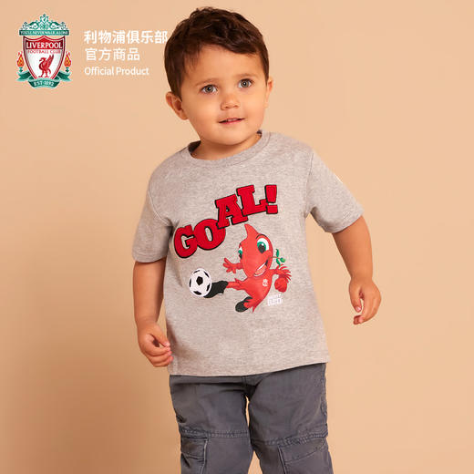 【官网同款】利物浦俱乐部 | 进口童装条纹印花短袖两件套T恤 商品图2