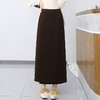 MYX-BFZY-H2698-L通勤时尚直筒裙一片式高腰半身裙2024年秋冬款长款加厚毛呢包臀裙 商品缩略图1