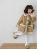 【中长款大气显高级感，加厚加绒保暖舒适】女童皮毛一体外套 秋冬新款韩版加厚加绒中长款大衣 中小童外套-QQ 商品缩略图0