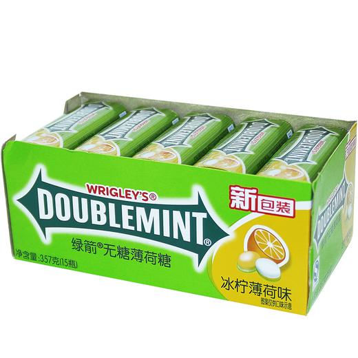 绿箭无糖薄荷糖冰柠薄荷味约35粒23.8g*15瓶 商品图0