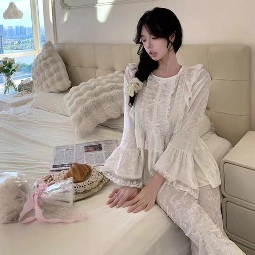 【法式轻奢❗️金丝绒家居服套装】超美纯欲风秋冬季新款可爱甜美少女睡衣睡裤 商品图2