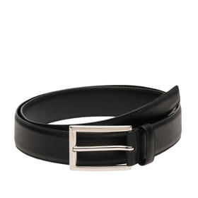 PRADA 普拉达 男士 Saffiano 十字纹皮革腰带 黑色 2CC001 053 F0002