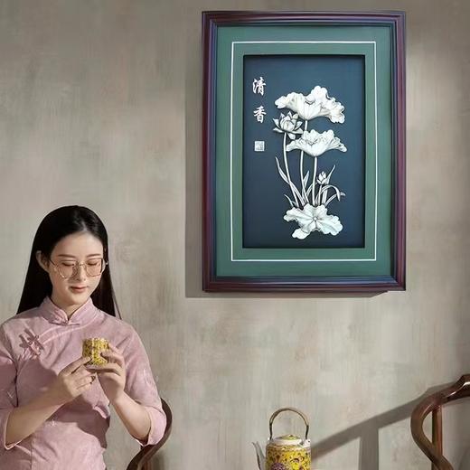 【清香】纯银壁画装饰画挂画 商品图1