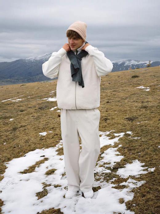 Evistub/E-4DWT911/长绒灯芯绒双面穿复古叠穿马甲棉服 商品图3