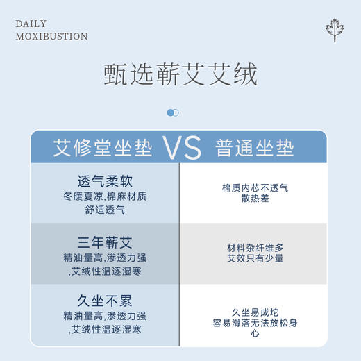 【升阳好物】艾修堂护理蕲艾绒坐垫【可门店自提】 商品图3
