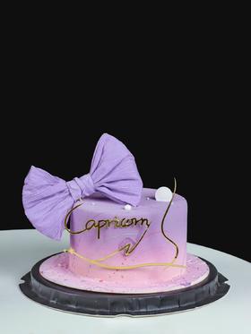 【生日蛋糕】摩羯座-粉紫色渐变（喷砂款）