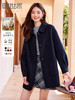 【专属特价】熙世界80支全羊毛大衣女中长款冬季新款极简风双面呢羊绒毛呢外套 商品缩略图0