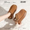 ZHR则则加绒厚底雪地靴防滑女鞋冬季新款勃肯半拖包头百搭棉拖鞋 商品缩略图9