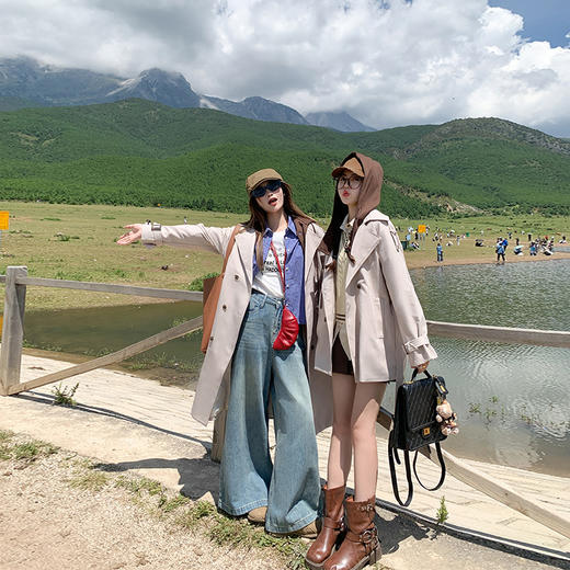 <曾小咸推荐> 韩系帽子可拆卸风衣外套 商品图2