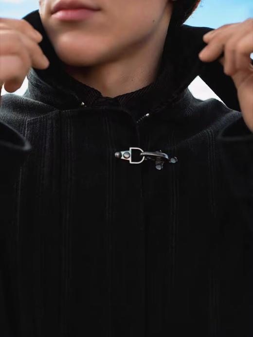 Evistub/E-4DWT906/暗纹刷毛灯芯绒复古龙虾扣保暖绗线夹克 商品图1