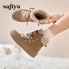 预售10天发|Safiya/索菲娅2024冬季加绒保暖系带时尚百搭厚底户外休闲雪地靴 SF4411A209 商品缩略图4