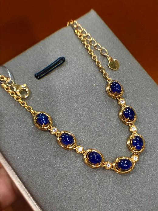 8ct蛋面蓝宝石手链 商品图0