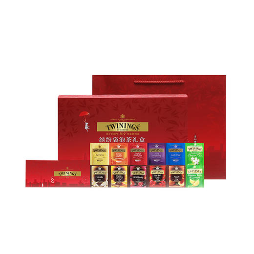 川宁漫游英伦红色缤纷茶包礼盒96g 商品图0