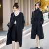 高级感宽松气质中长款，带围巾双面羊毛呢大衣CPYY8096 商品缩略图1
