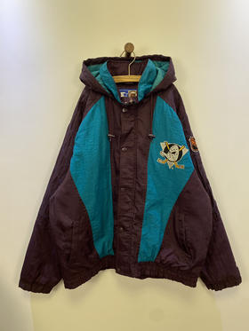 90年代 Vintage STARTER NHL 美国国家冰球联盟 棉服 夹棉外套_CTJK(XL)