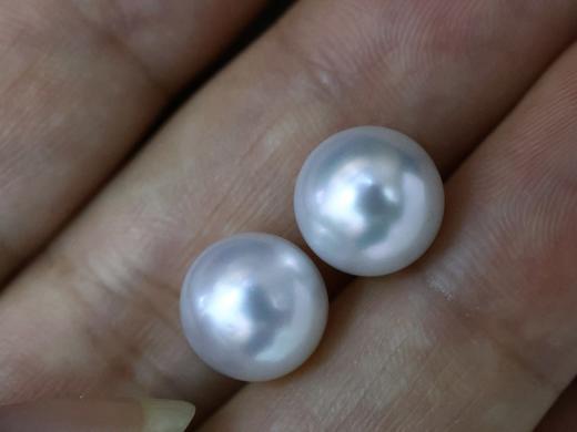 10mm-11mm澳白对珠裸珠 商品图0