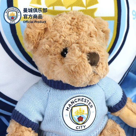 【官方正版】曼城俱乐部 | 毛绒大熊队徽毛衣玩偶足球迷公仔 商品图3