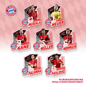 【官方正版】拜仁慕尼黑足球俱乐部 | 球员冰箱贴足球迷穆勒