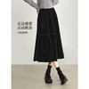 【1件75折】熙世界复古黑色金丝绒半身裙女2025新款冬天配毛衣大摆a字伞裙 商品缩略图2