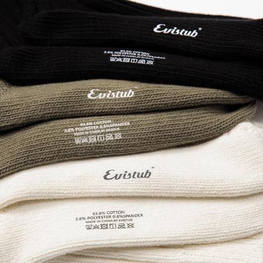 Evistub/E-4QPS617/三色复古粗针长筒复古堆叠袜 商品图0