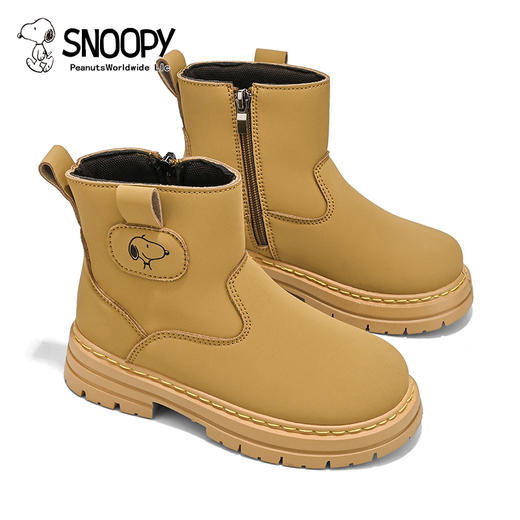 【史努比】童鞋儿童马丁靴英伦风大黄靴时尚皮靴26-37 商品图8