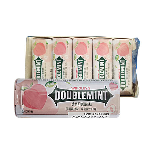 绿箭无糖薄荷糖萌萌蜜桃味23.8g*15瓶 商品图0