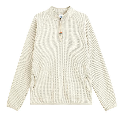 CryingCenter 大颗粒华夫格复古撞色立领包边针织长袖 哭喊中心 商品图1