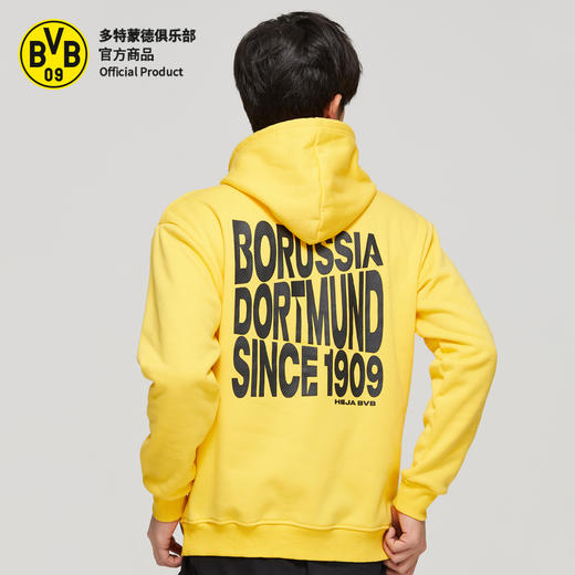 【官方正版】多特蒙德足球俱乐部｜BVB黄色口号连帽卫衣秋冬保暖加厚男士 商品图4