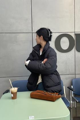 LNNNS 立领宽松保暖羽绒外套 19659