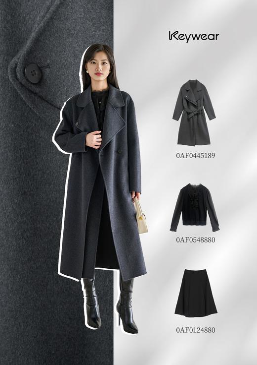 奇威系带翻领大衣 0AF04451 商品图0