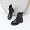 经典鲨2024冬季新款侧拉链加绒加厚侧拉链日常短筒马丁靴女KW296-D58031 商品缩略图2