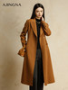 【商场同款】阿菁娜冬季新品经典长款收腰大衣A30D211010 商品缩略图3