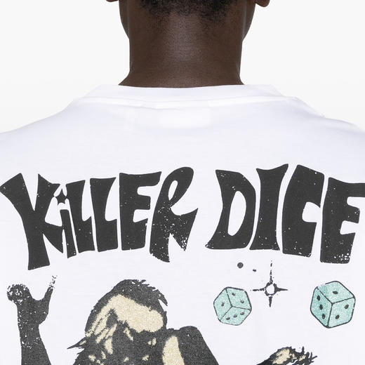 GCDS 男士徽标印花棉质圆领短袖T恤 白色 A2CM2307JE910 商品图2