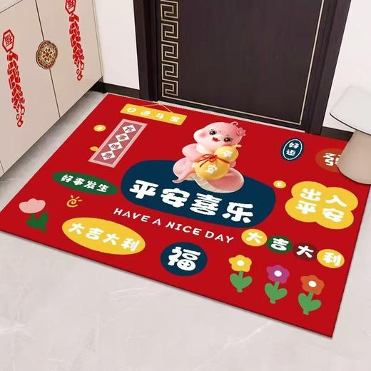 【新年到！换新地垫】水晶绒入户门地垫进门玄关TPR底可裁剪脚垫门口耐脏防滑地垫 商品图2