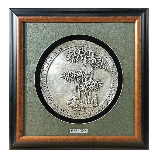 【梅兰竹菊】纯银壁画装饰画挂画 商品图3