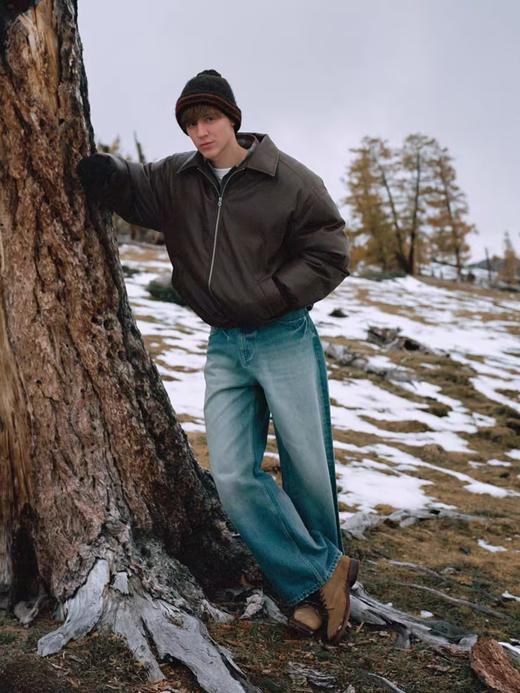 Evistub/E-4DWT918/复古短款美式皮衣夹克棉服 商品图1