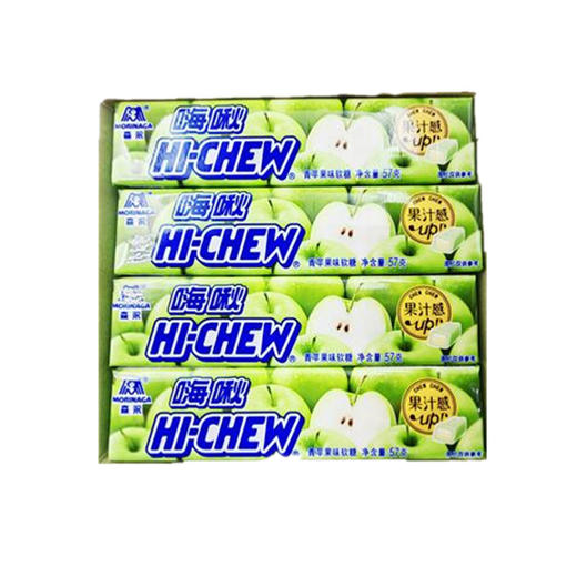 森永嗨啾果汁感软糖青苹果味57g*12袋 商品图1
