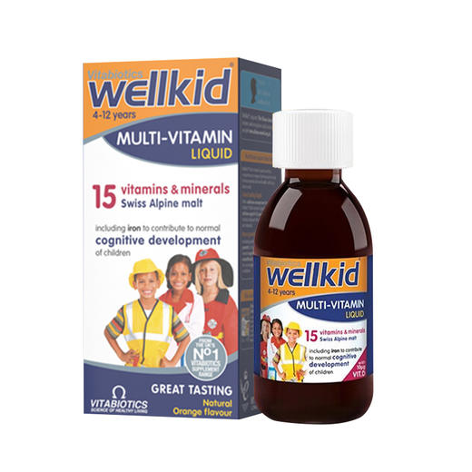 【保税】英国 薇塔贝尔Vitabiotics婴幼儿/儿童 Wellbaby/Wellkid复合维生素150ml，适合6个月-4岁婴幼儿，4-12岁儿童 商品图5