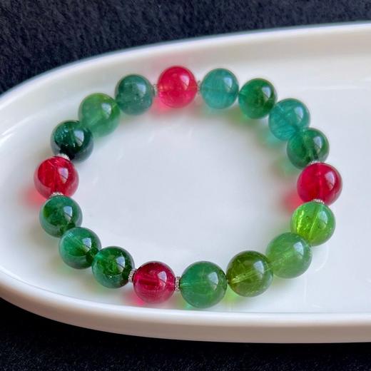 9mm-11mm单圈蓝绿碧玺手串 商品图4