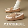 ZHR加绒勃肯鞋女2024新款特厚防冻棉鞋一脚蹬毛毛鞋ins乐福鞋外穿 商品缩略图4