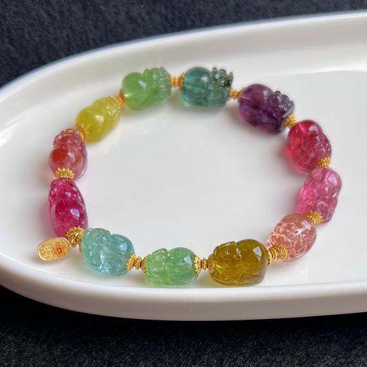 8mm单圈貔貅碧玺手链 商品图2