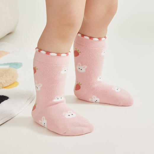 怡比萌宠party中筒袜3双入HY24WIP201紫白色调（多尺码可选） 商品图7